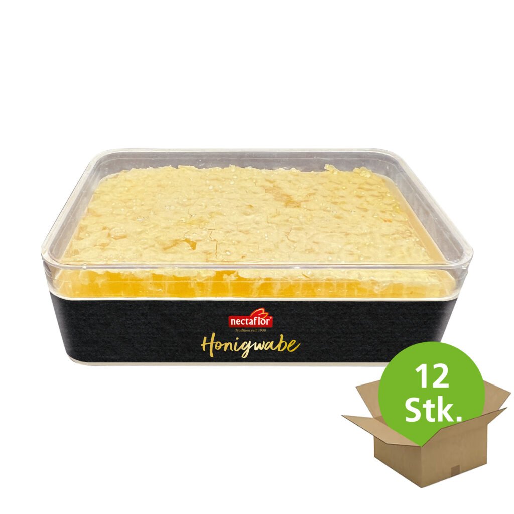Honig Wabe in schwarzer Verpackung